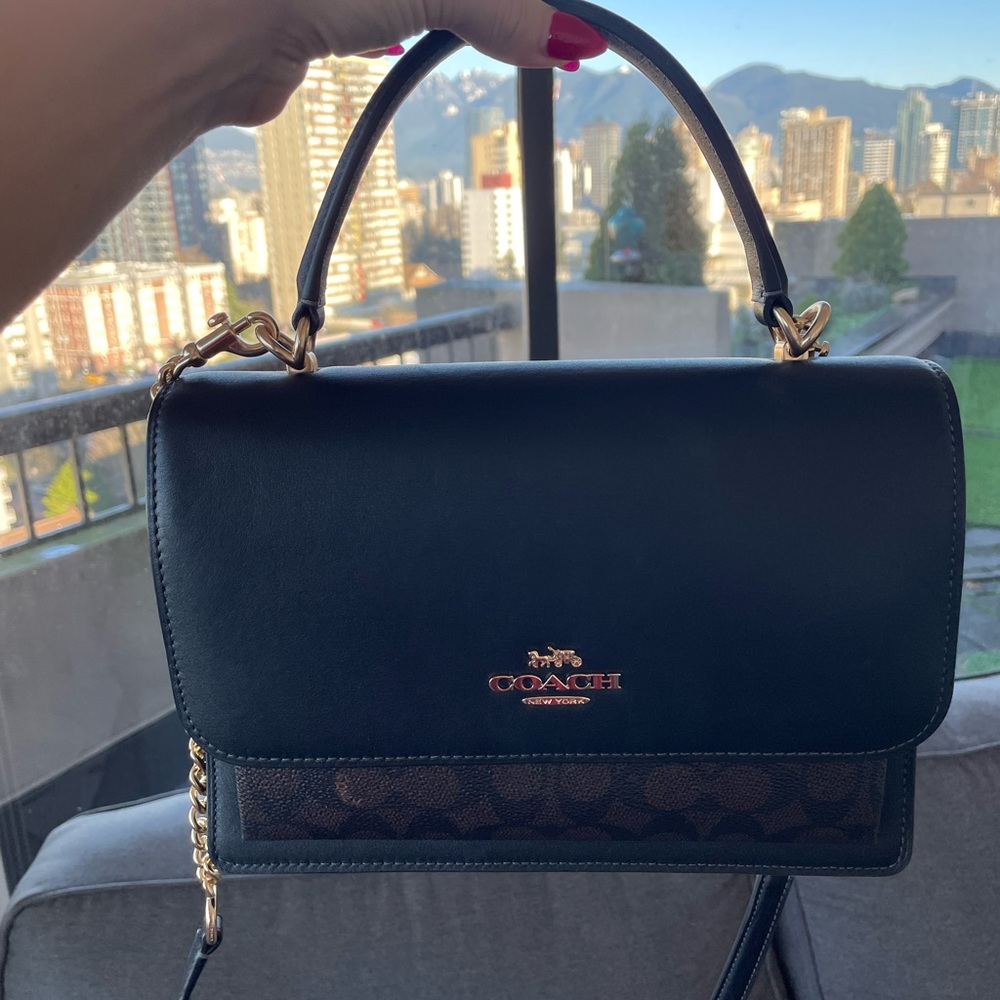 Price firm Bought, used once slightly too big. already have a coach large tote